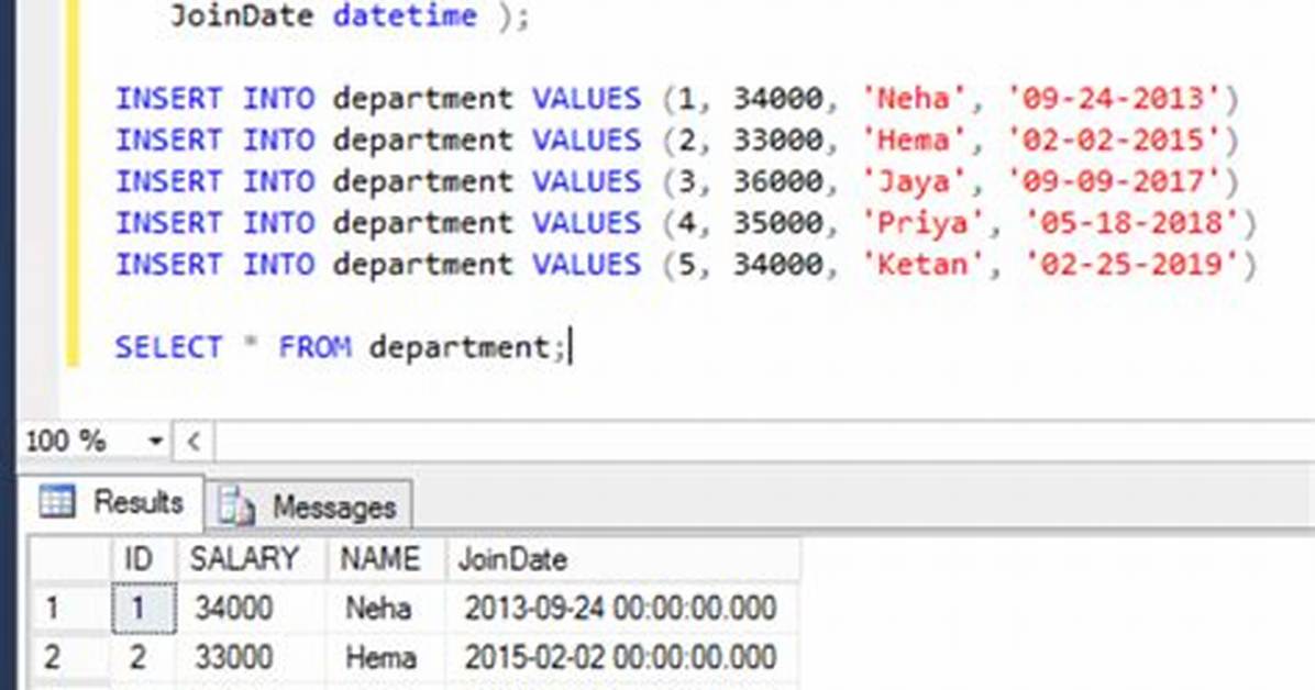How to Format Datetime in Sql Server