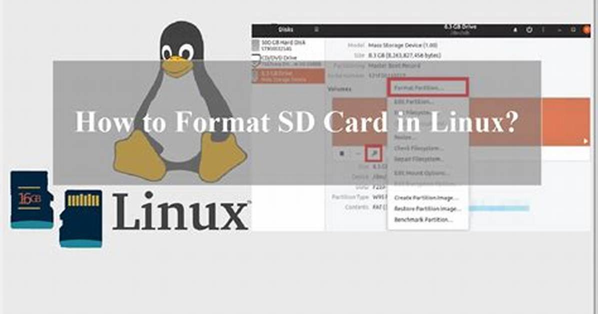 How to Format Sd Card Linux?