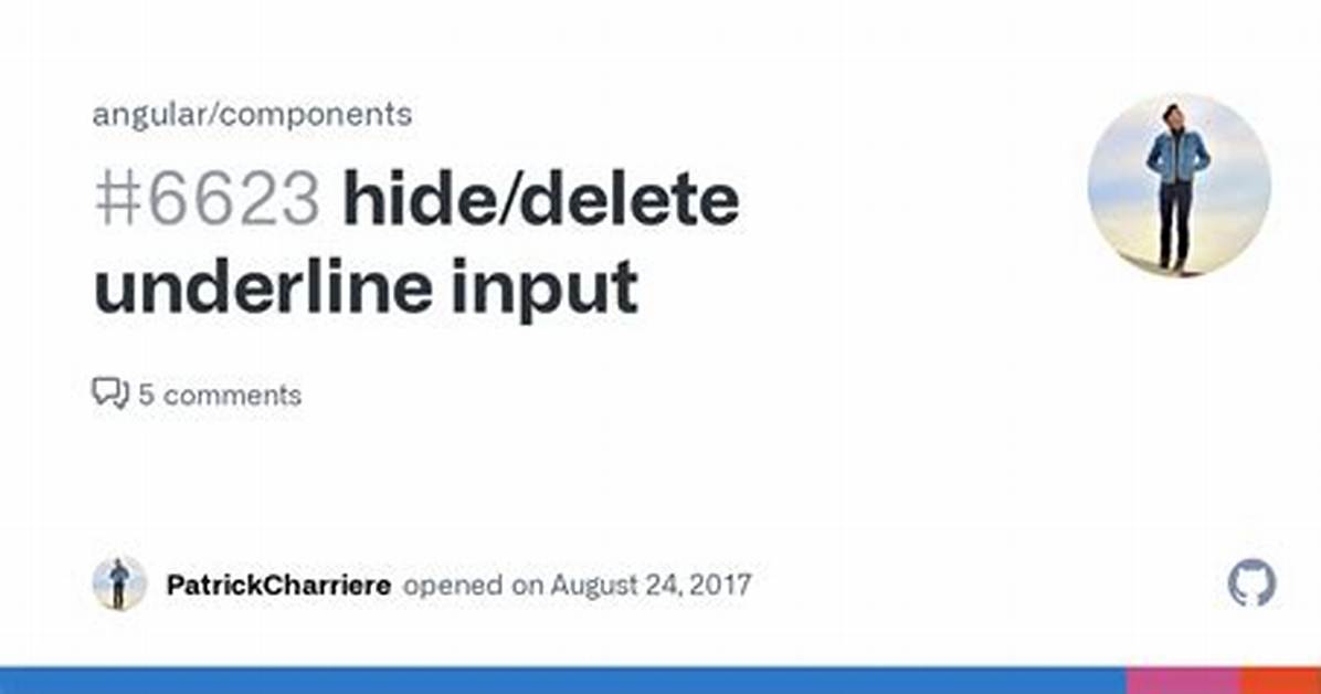 How to Hide/Delete Underline Input Angular Material?