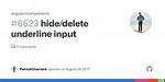 How to Hide/Delete Underline Input Angular Material?