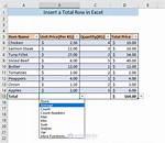 How to Insert a Total Row in a Table in Microsoft Excel