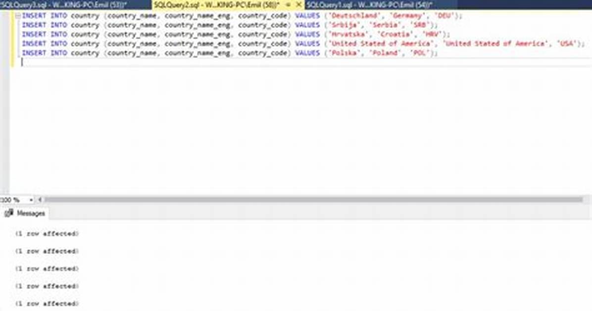 How to Insert Date Values into Table