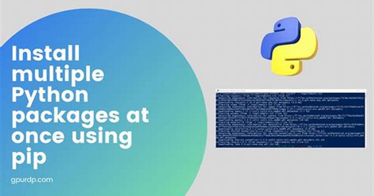 How to Install Multiple Python Packages at Once Using Pip