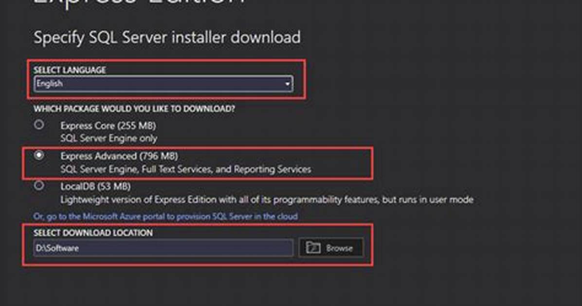 How to Install Sql Server Express?