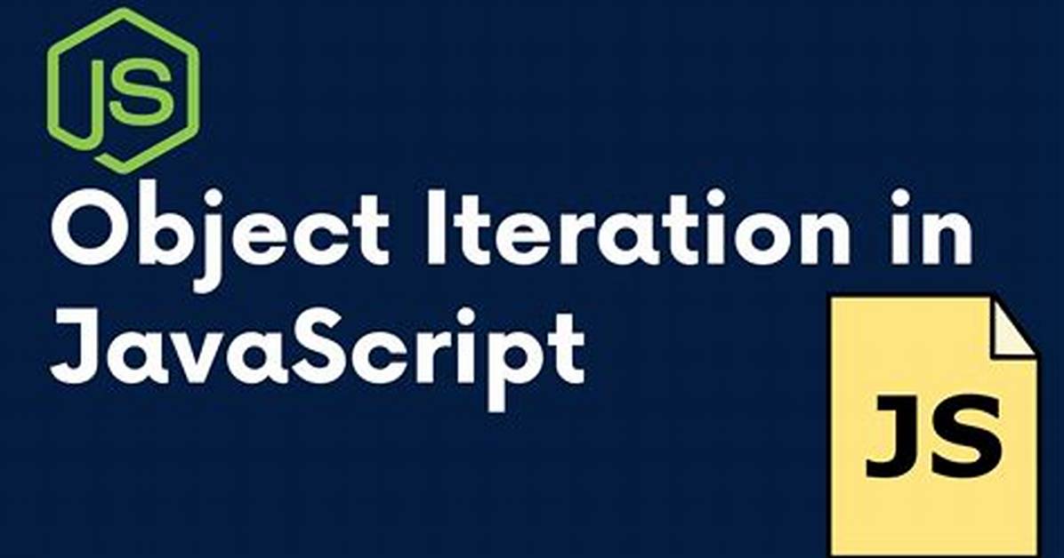 How to Iterate over a Javascript Object?