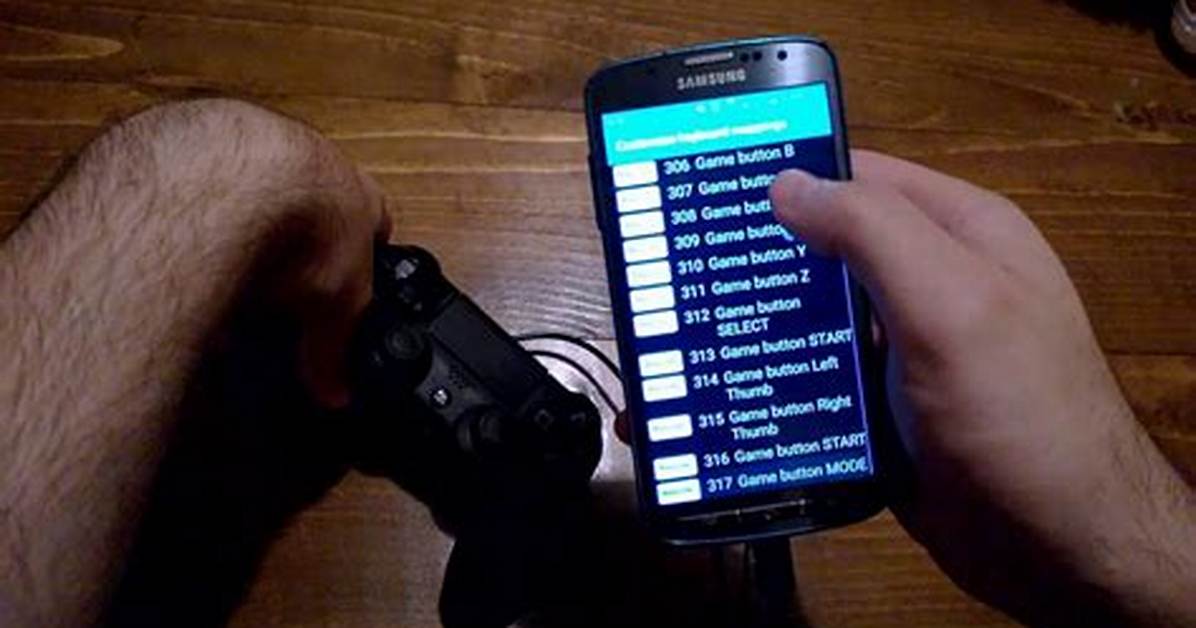 How to Map Ps4 Controller on Android?