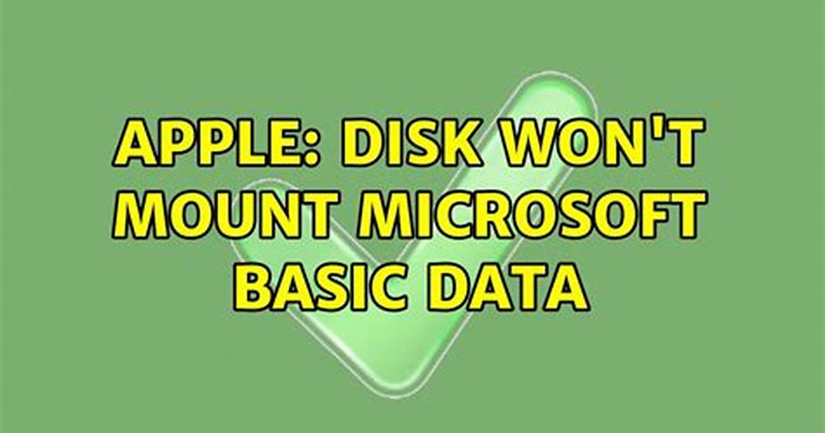 How to Mount a Microsoft Basic Data Partition