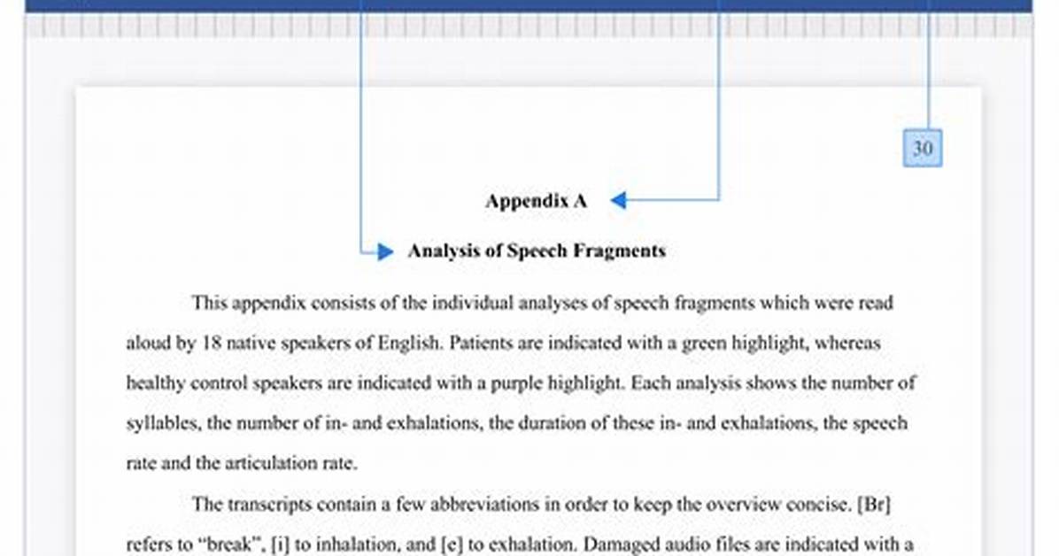 How to Numerate Appendix?