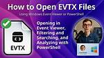 How to Open Evtx?