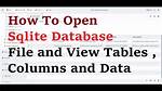 How to Open. Sqlite Files