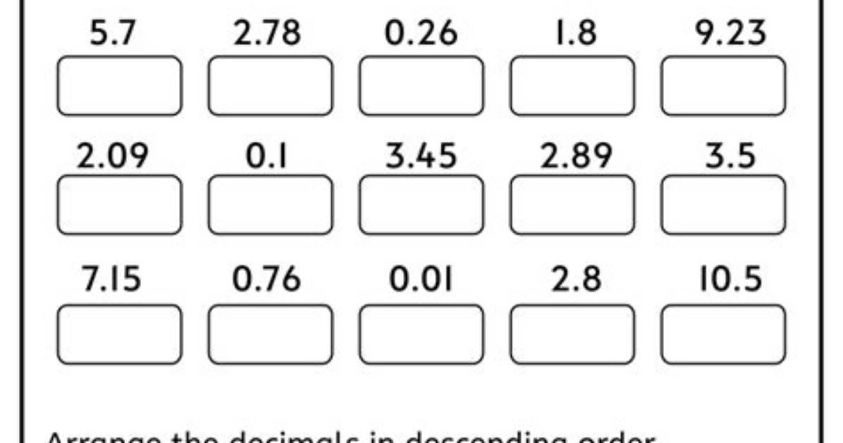 How to Ordering Decimals?