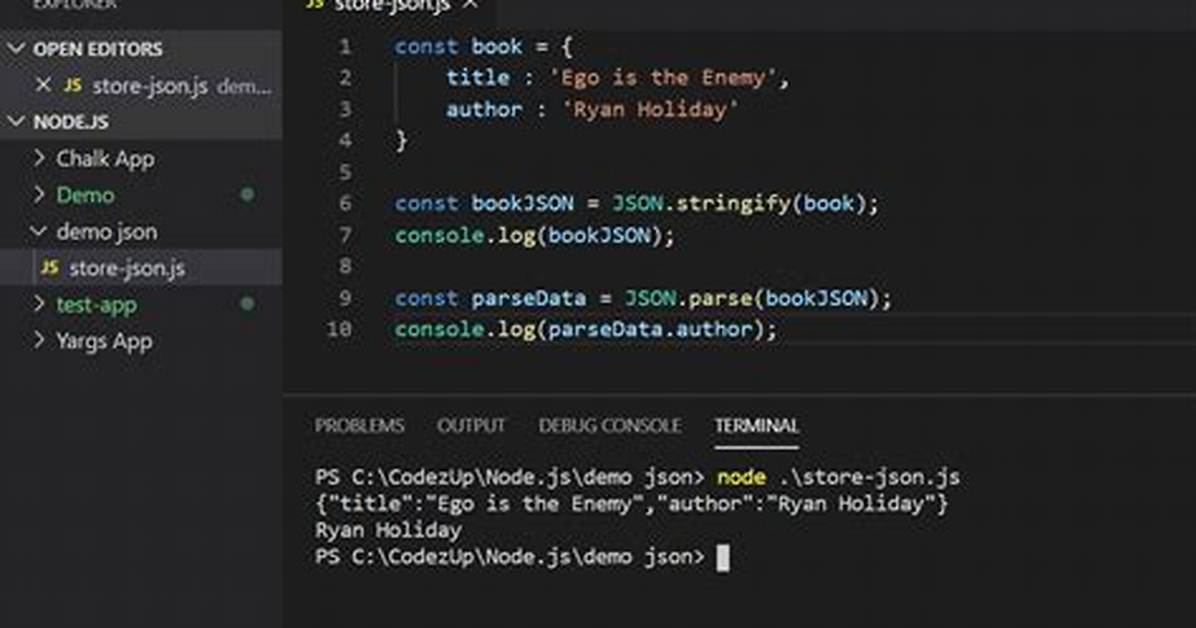 How to Parse Json Using Node. Js? [Closed]