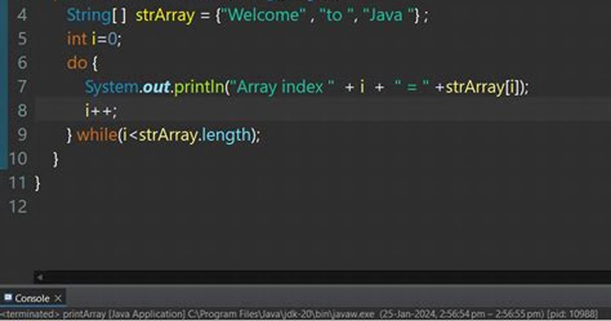 How to Print the Array?