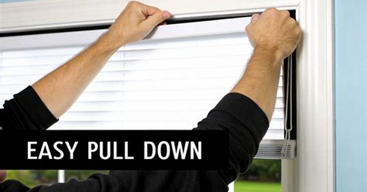 How to Pull Down Blinds Without Strings