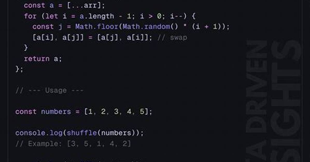 How to Randomize (Shuffle) a Javascript Array?