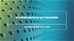 How to Read Comprehensively?