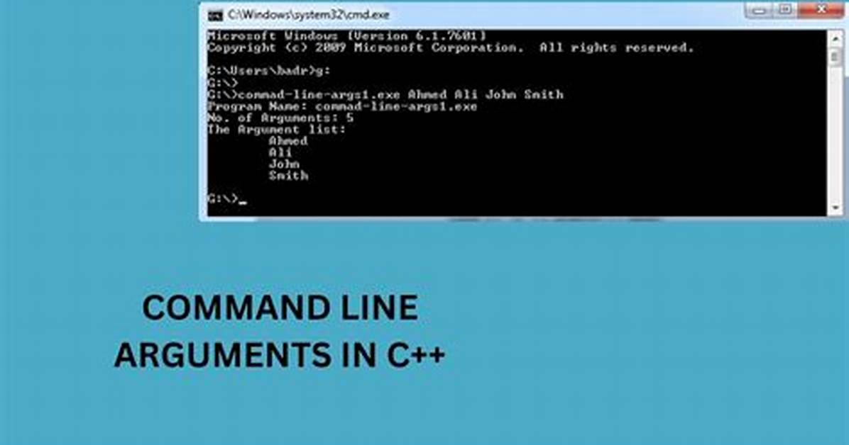How to Read/Process Command Line Arguments?