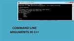 How to Read/Process Command Line Arguments?