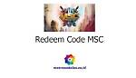 How to Redeem Msc Code?