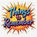 How to Remember Something?