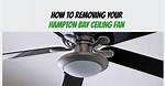 How to Remove a Hampton Bay Flush Mount Ceiling Fan