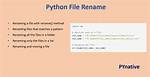 How to Rename a File Using Python