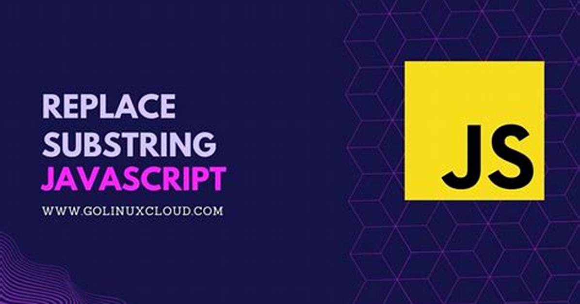 How to Replace Substring in Javascript?