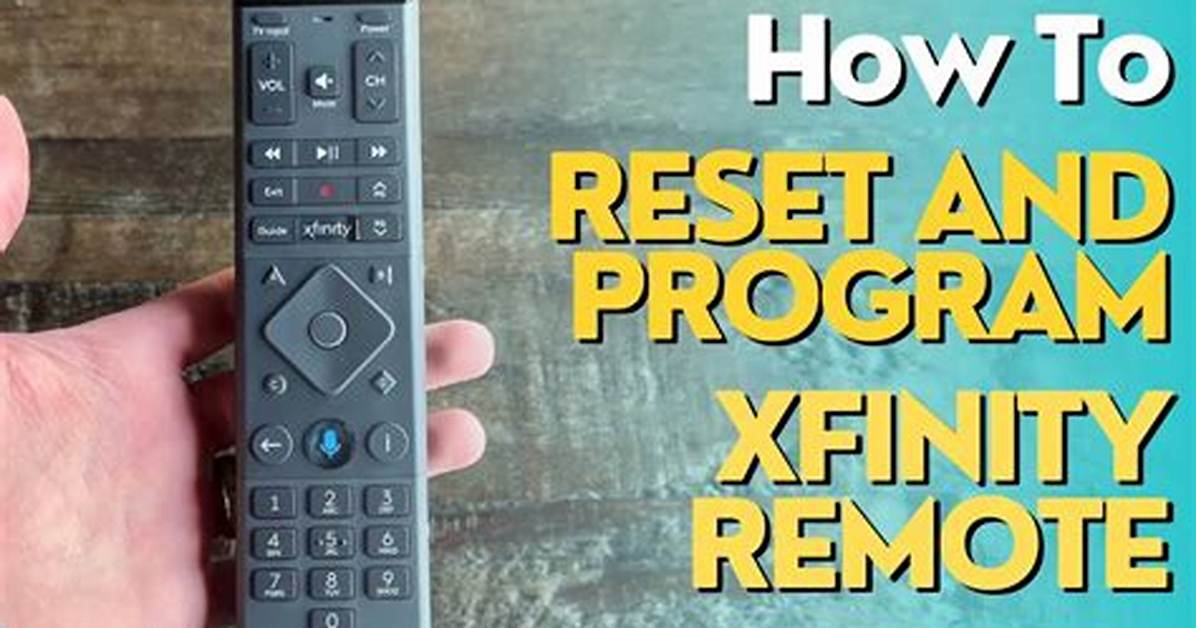 How to Reprogram Xfinity Remote