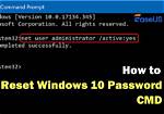 How to Reset Windows 10 Using Cmd?