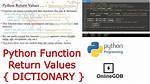 How to Return a Dictionary | Python