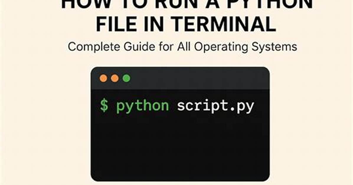 How to Run a Python File in Terminal
