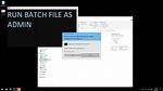 How to Run Batch File Without Admin Privillege? [Duplicate]