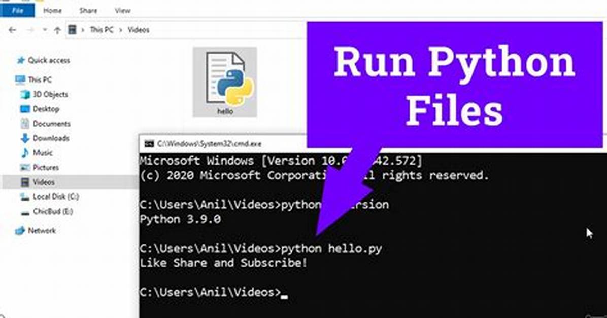 How to Run Python Files in Windows Command Prompt? [Duplicate]