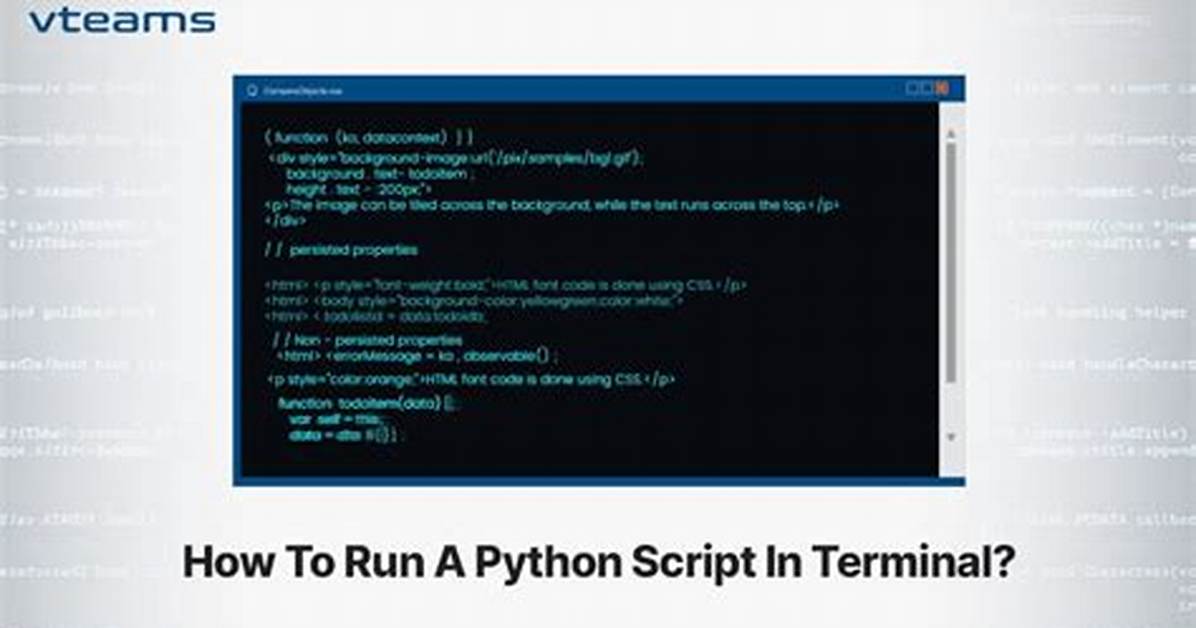 How to Run Python Script on Terminal?