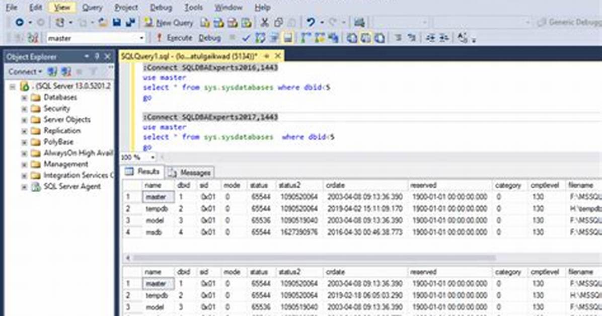 How to Run Sql Script Using Sql Server Management Studio?