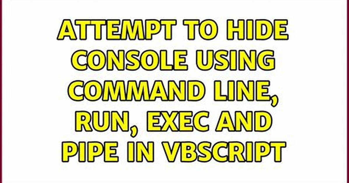 How to Run Vbscript from Command Line Without Cscript/Wscript
