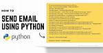 How to Send an Email with Python?