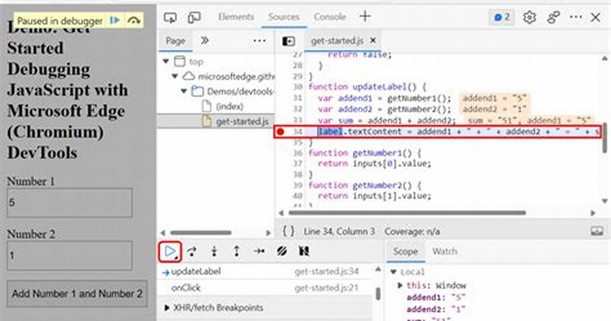 How to Set a Javascript Breakpoint from Code in Chrome?