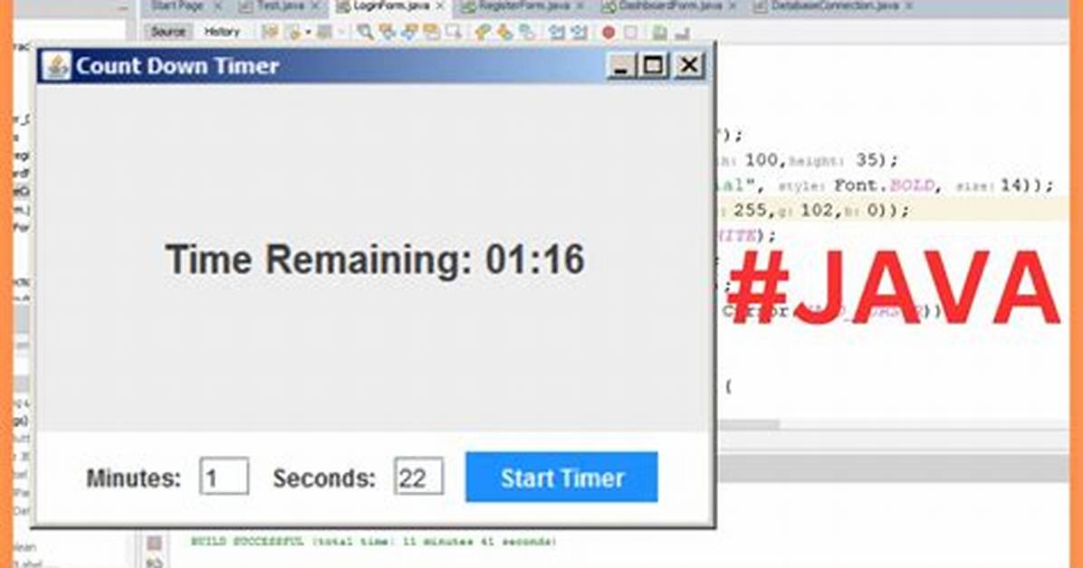 How to Set a Timer in Java?