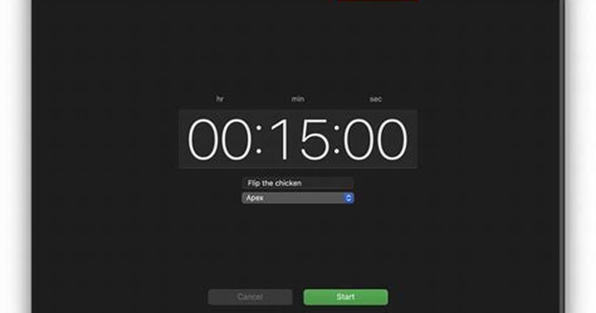 How to Set a Timer