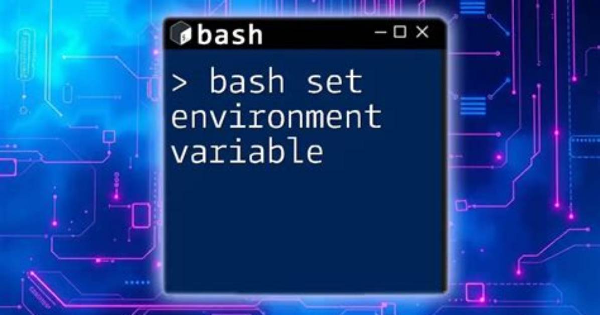 How to Set Bash Environment Variable Based on Bash Command
