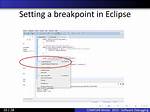 How to Set Breakpoint in Eclipse?