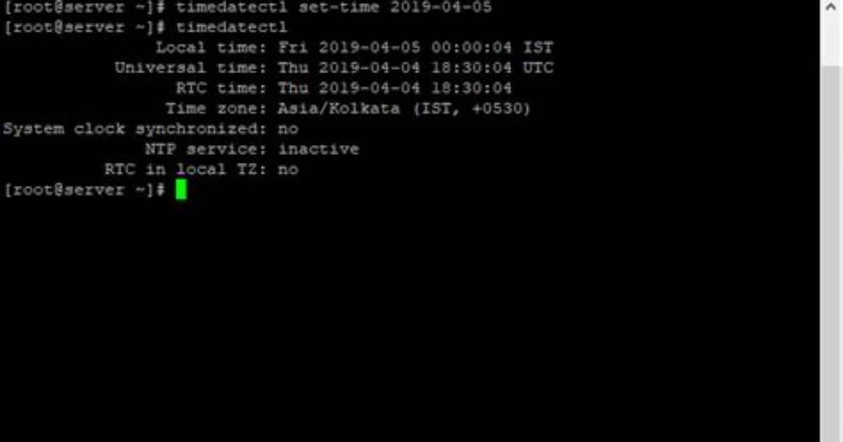 How to Set Current Time on Linux?