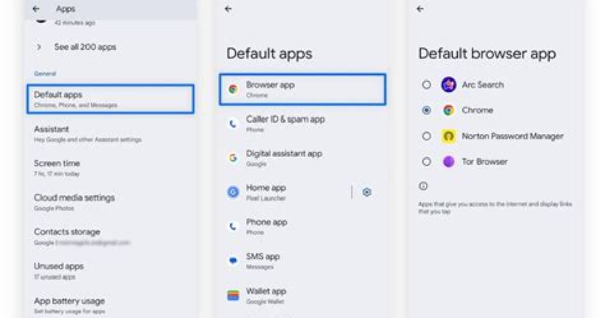 How to Set Default Browser on Android?