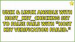 How to Set Host_Key_Checking=False in Ansible Inventory File?