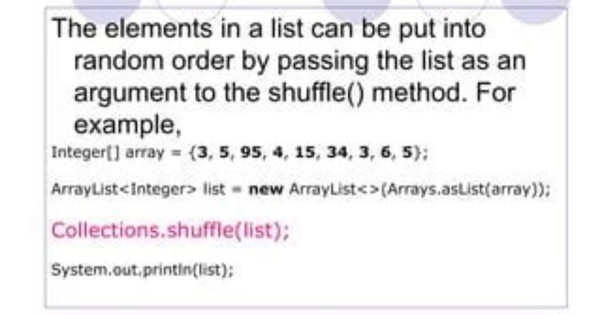 How to Shuffle an Arraylist [Duplicate]