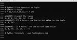 How to Slice a Tuple Using Variable Indexes, Output as Textual List