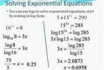 How to Solve Exponents Using Log?