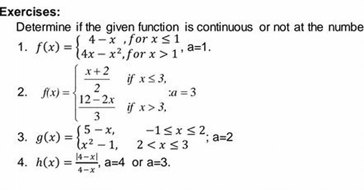 How to Solve for a Continuous Function?