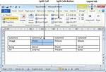 How to Split a Cell in Table in Word 2010 So It Can Display 2 Elements as a Table Header?